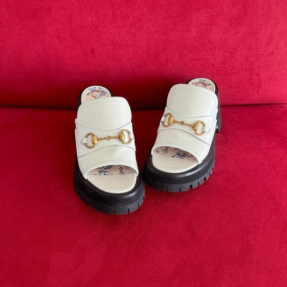 Gucci Platform Sandals Women Size 37 - Picture 3 of 14